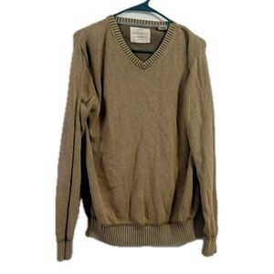 Weatherproof Men's Brown V-Neck Sweater‎